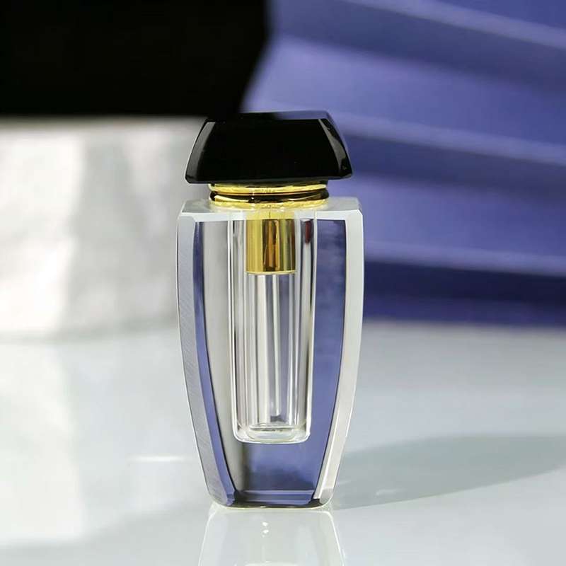 Perfume Fragrance Attar - Luxury Clear Crystal Attar Oil Bottle