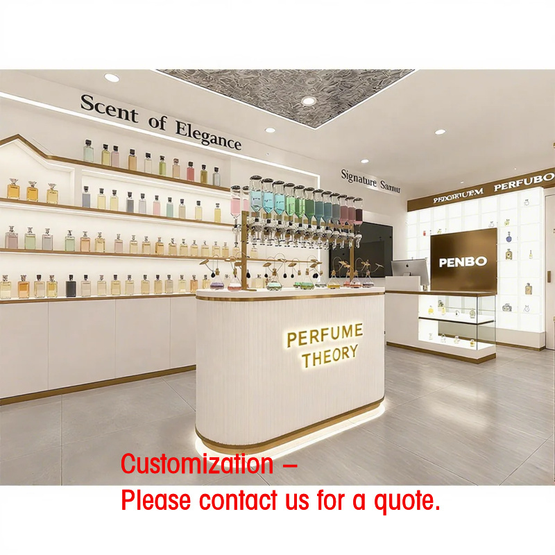 Perfume Fragrance Shop - custom.Custom Illuminated Fragrance Perfume Display Cabinet