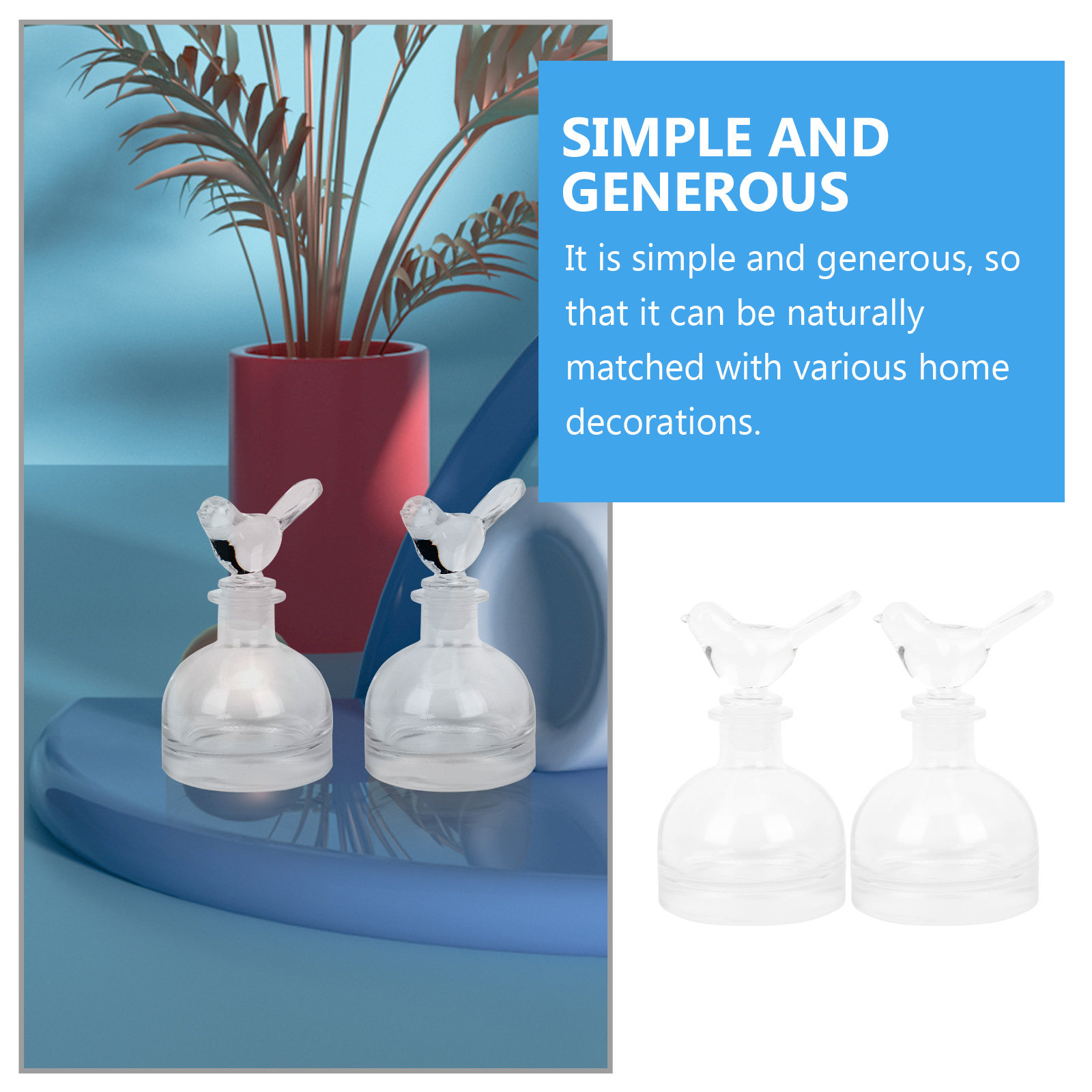 2Pcs Glass Perfume Bottles Pre - đánh giá và giá Perfume Home Fragrance