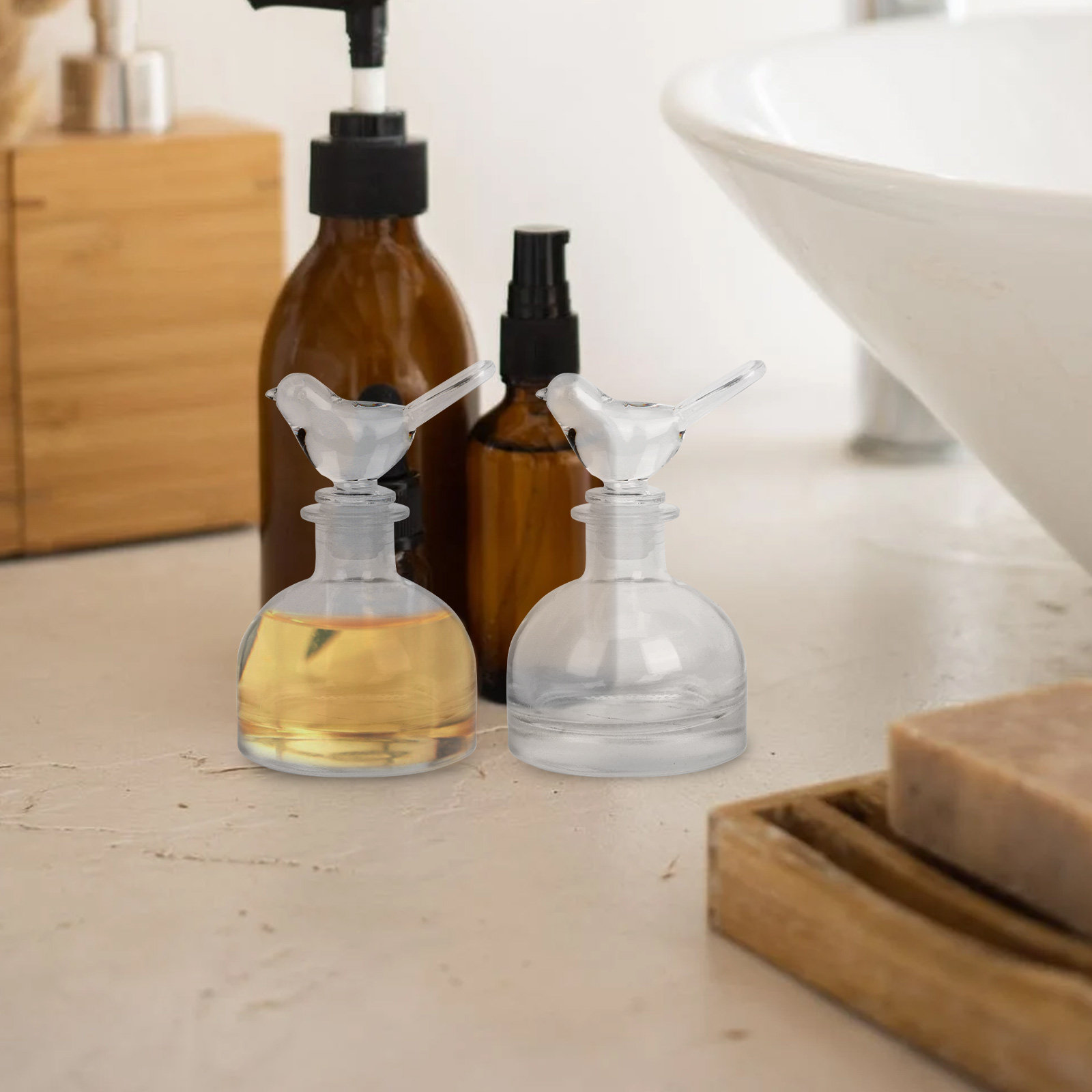 2Pcs Glass Perfume Bottles Pre - đánh giá và giá Perfume Home Fragrance